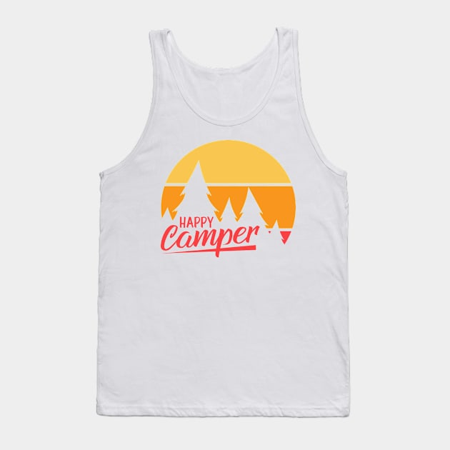 Happy Camper Tank Top by Ombre Dreams